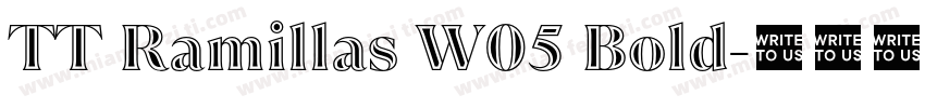 TT Ramillas W05 Bold字体转换